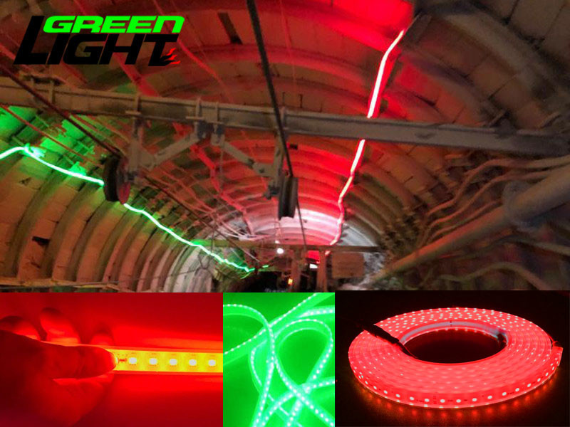 15W IP68 Waterproof Led Strip Lights , 1100LM Mining Cuttable LED Strip Light