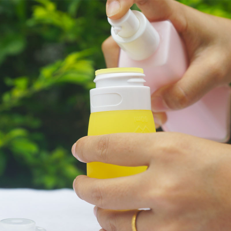 Colorful Leak Proof 60ml Silicone Travel Bottles Sets