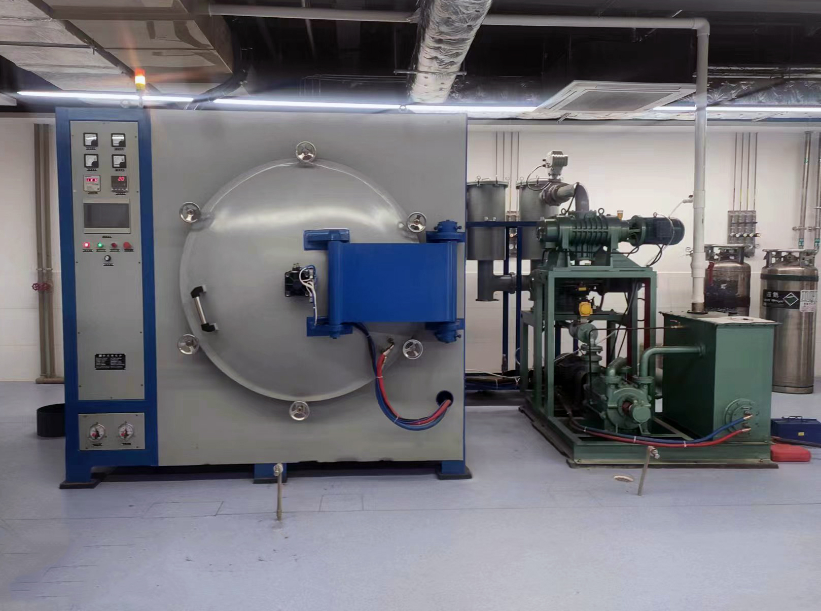 High Temperature Vacuum Sintering Furnace , Alumina Zirconia Horizontal Induction Furnace