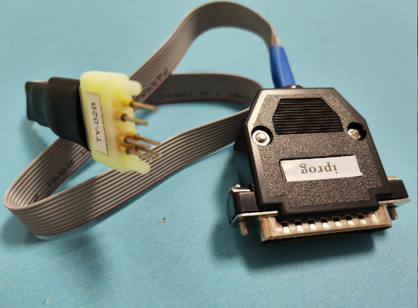 pogo 6 pins spring load cable to DB25 adapter for TOYOTA on board connect repair data