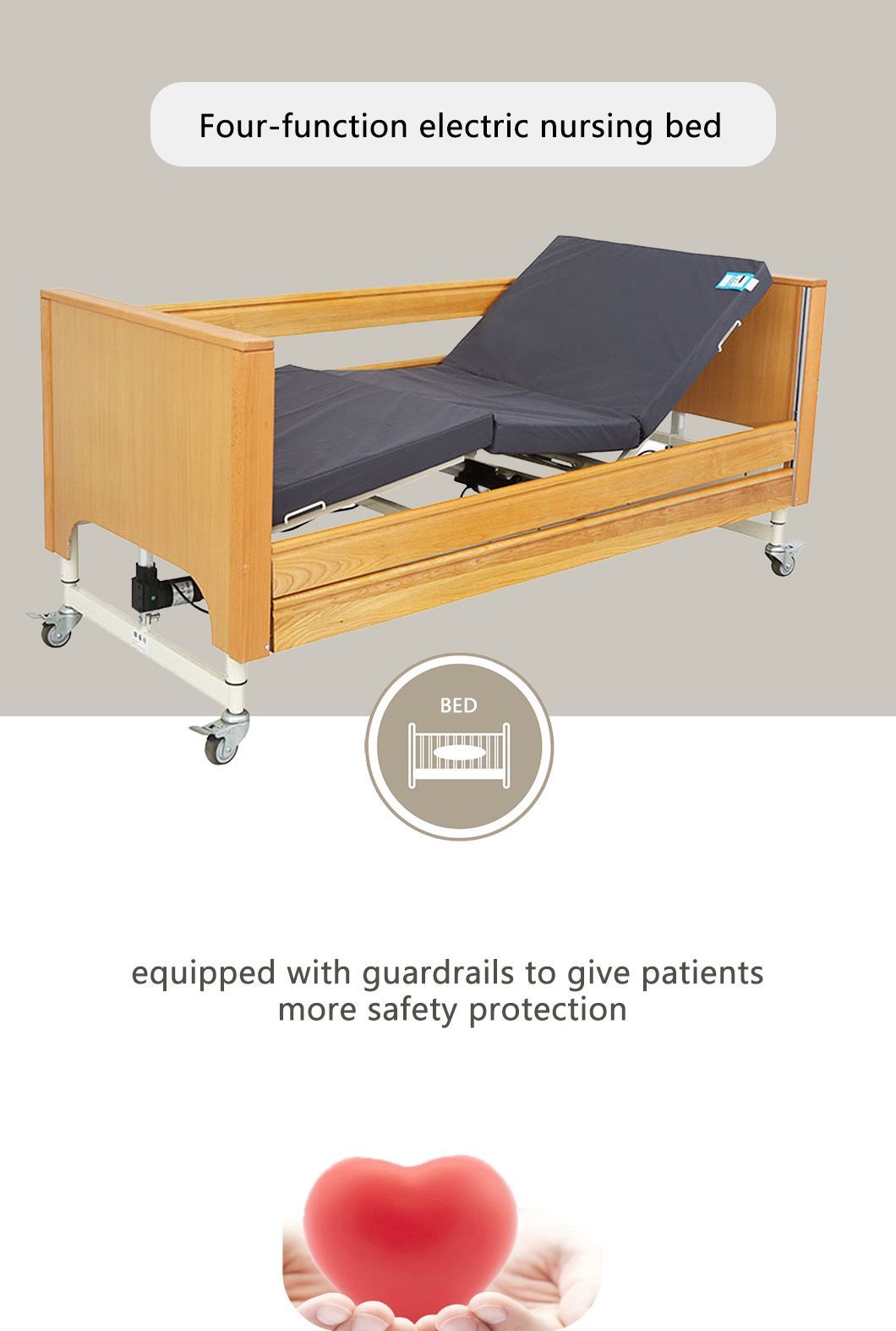 Multifunctional Nursing Beds Back Lifting Home Care Patients