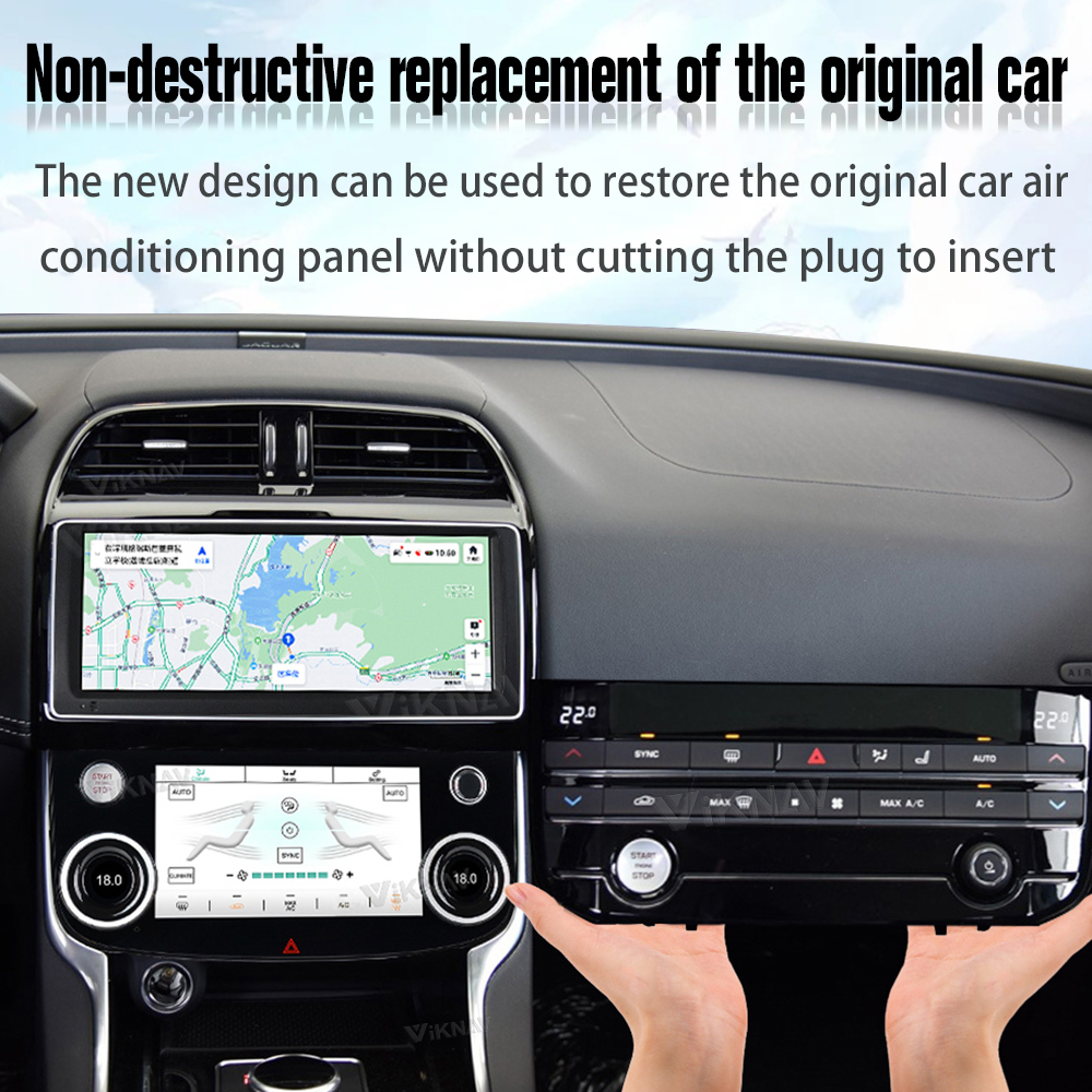 Jaguar Series LCD Climate Control Screen Car AC Panel 10.0inch Full Touch Screen