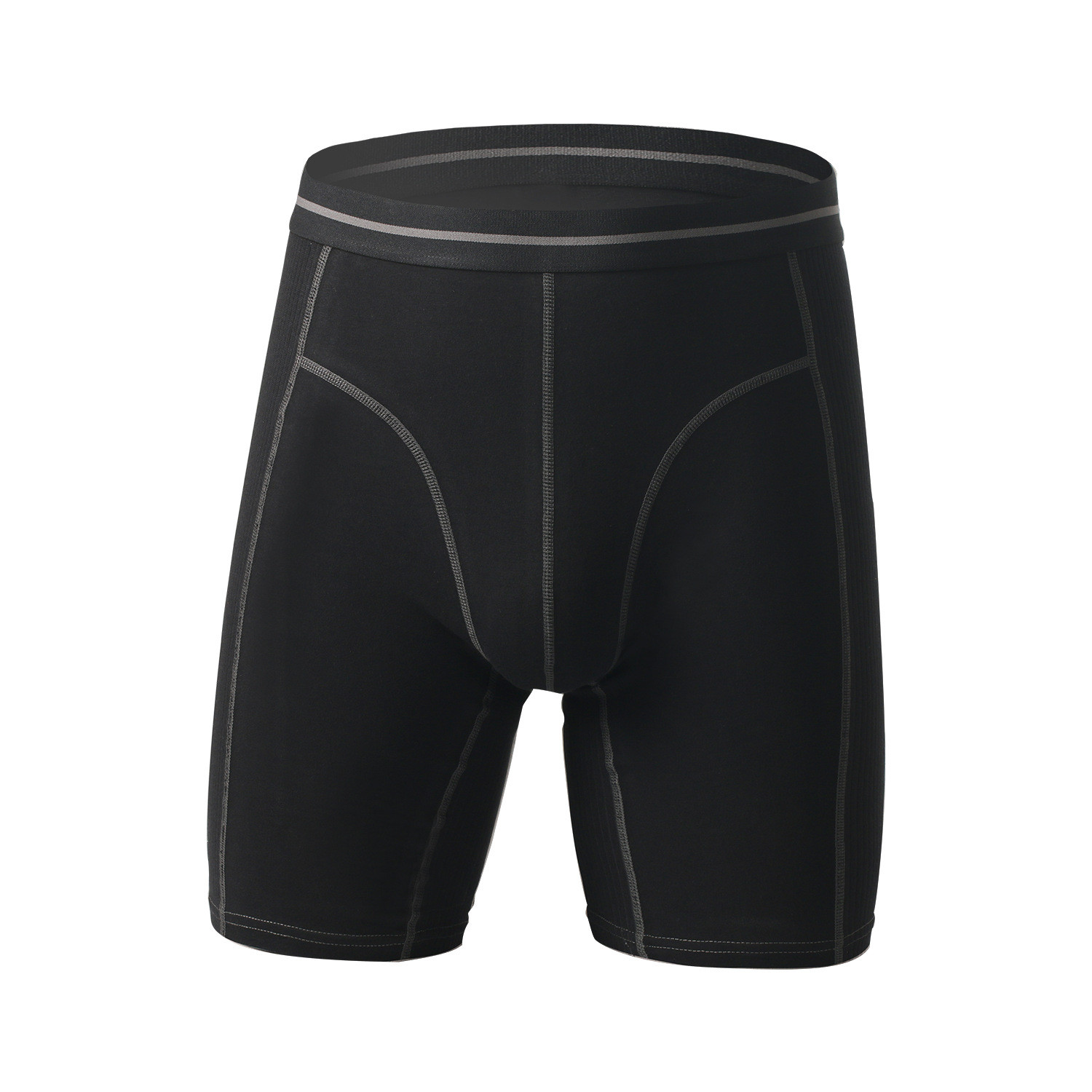 White Compression Mens Cotton Boxer Shorts Underwear Soft Cotton Lengthened Legs Abrasive Pants