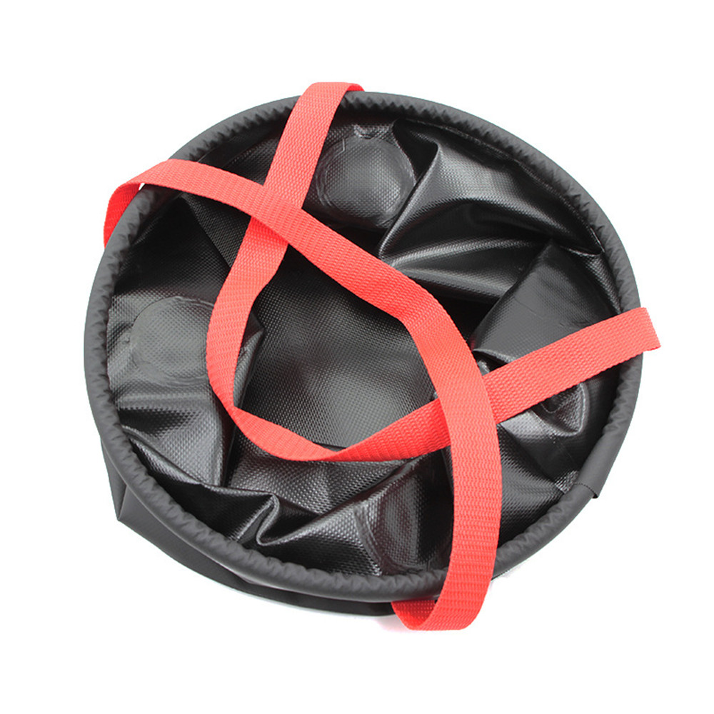 500d PVC Coated Fabric 20L Outdoor Camping Fishing Folding Bucket Car Cleaning Bucket
