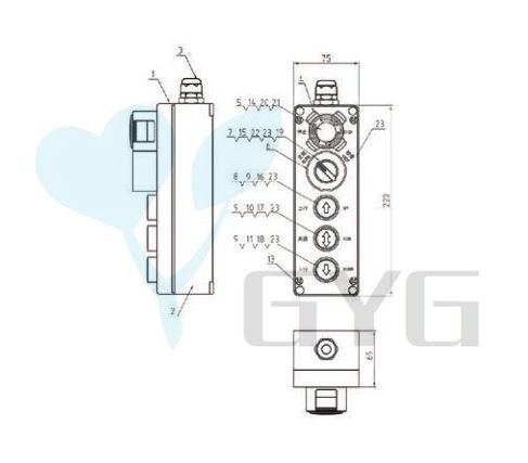 CE Certified Lift Handheld Elevator Inspection Box