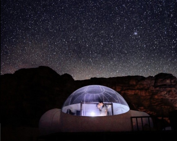 Outdoor Single Tunnel Inflatable Bubble Tent , 3.8M*2.6M Transparent Bubble Tent