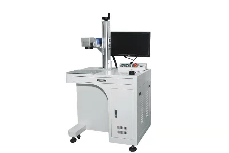 SWANSOFT 2 years warranty 20w 30w option keychain making machine fiber laser marking machine for sale