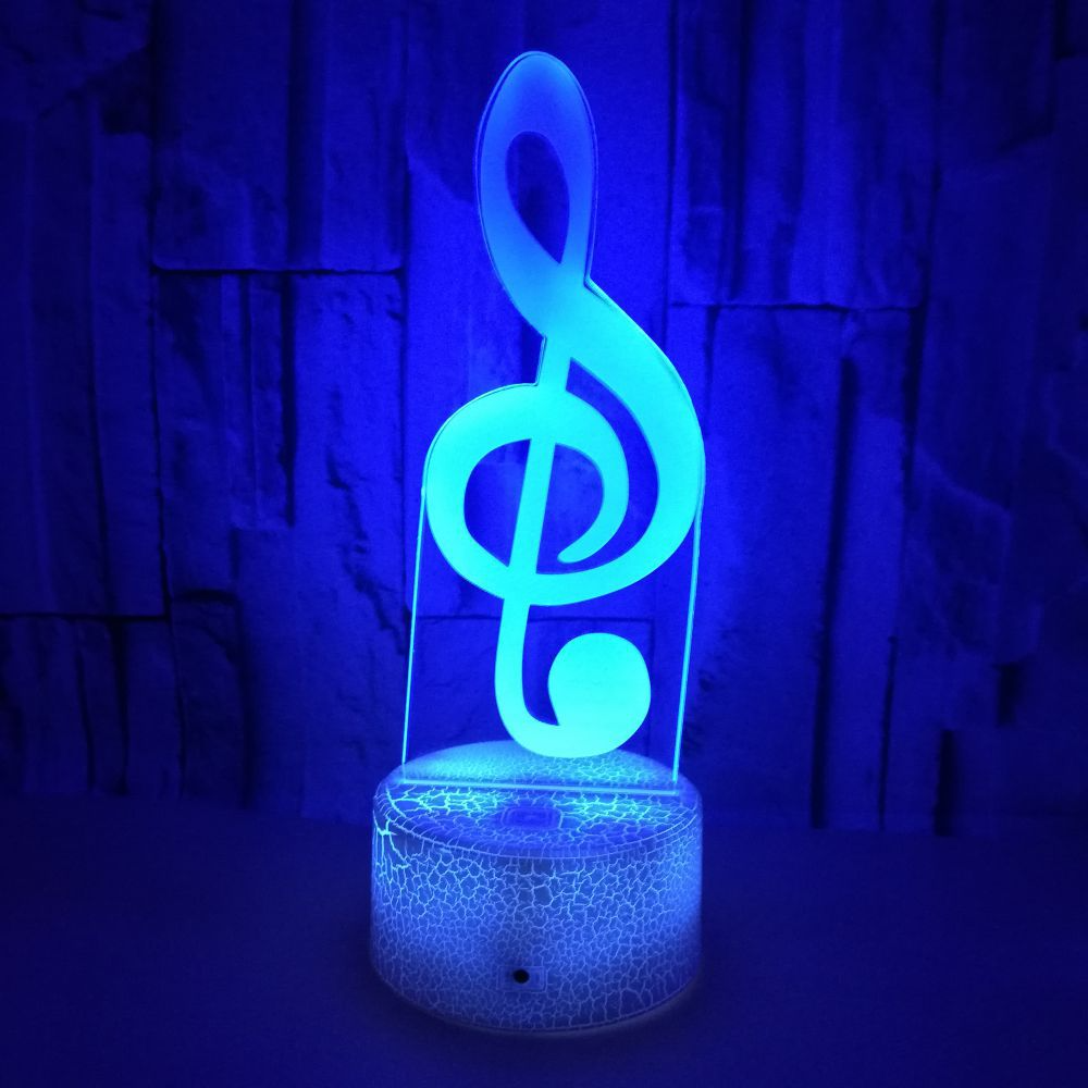 Note 3D LED company logo night light Colorful touch remote control atmosphere gift 3D small table lamp Custom OEM LOGO 