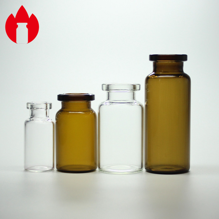 1ml 2ml 5ml 7ml 10ml 20ml 30ml Clear or Amber Tubular Glass Vial