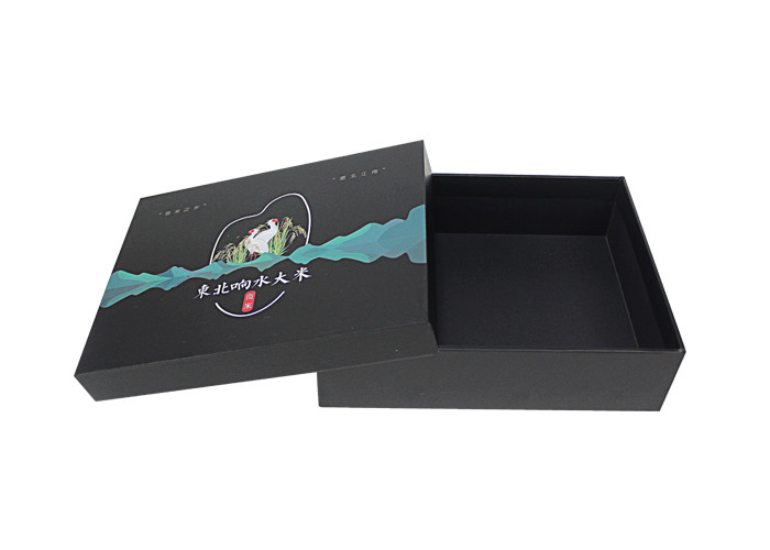 Luxprinters Lift Off Lid Box , Matt Lamination Black Kraft Gift Box