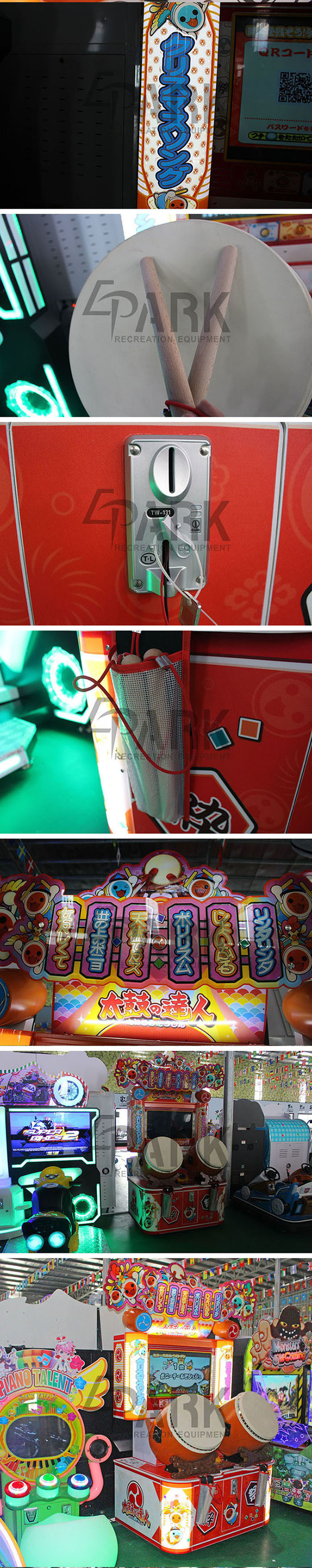 Arcade Coin Operated Hammer Music Game Machine Named Taiko Talent