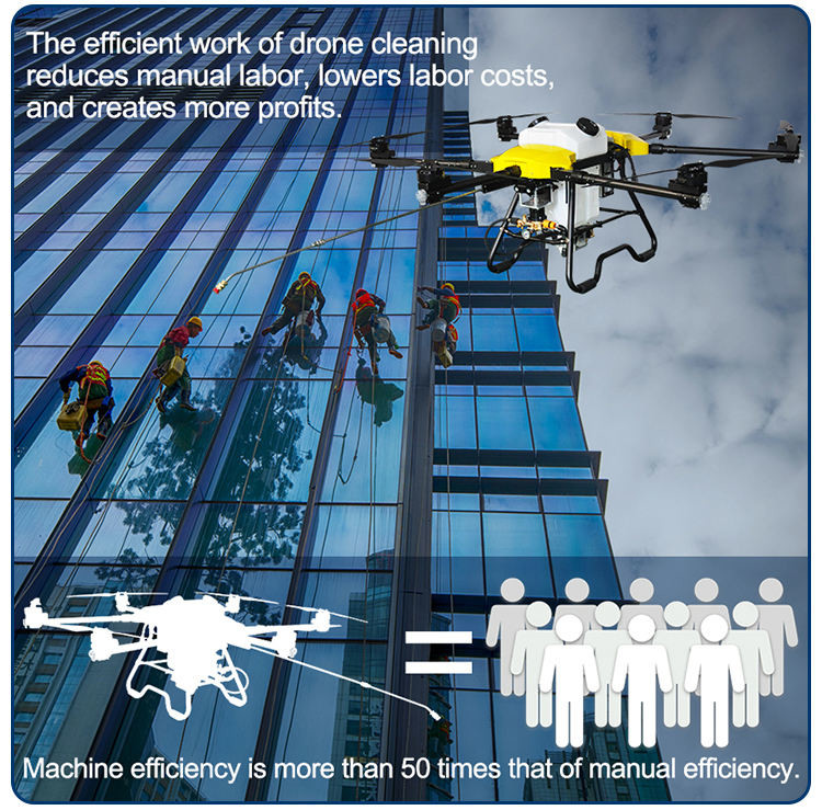 Heavy Lift Delivery Payload Fire Fighting Drone With Drop Cage Fire Fighter Cleaning Window Wifi Drones