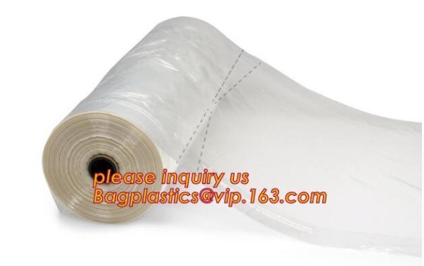 Garment Tubing Dispenser Drum Liner-Clear Drum Can Liners Doorknob bags Door