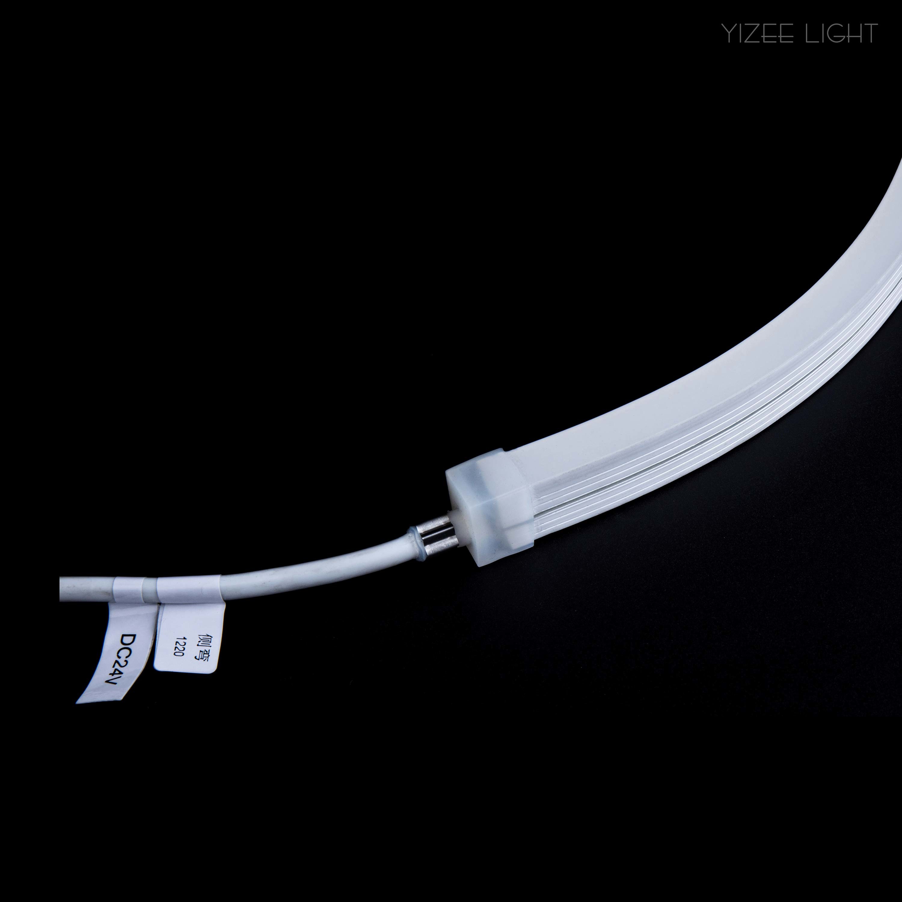 12*20mm IP67 Silicone Neon Strip 24V 5M Side Bend LED Neon Flex