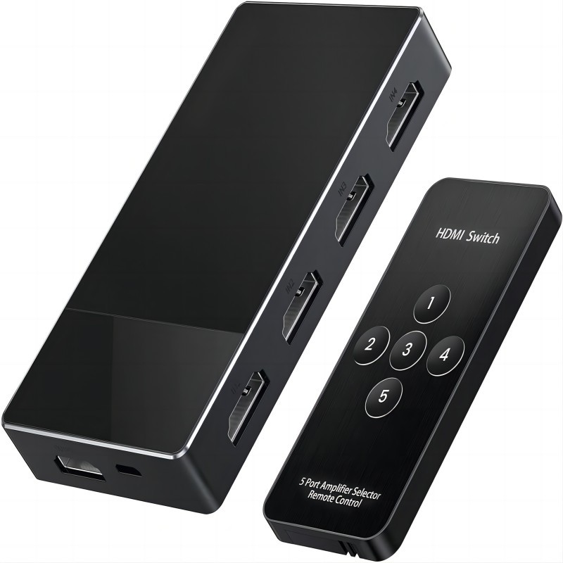 Black Grey Hdmi 4k Switch Splitter 3 In 1 Out HDMI Switch Remote Support 3D 4K 1080P