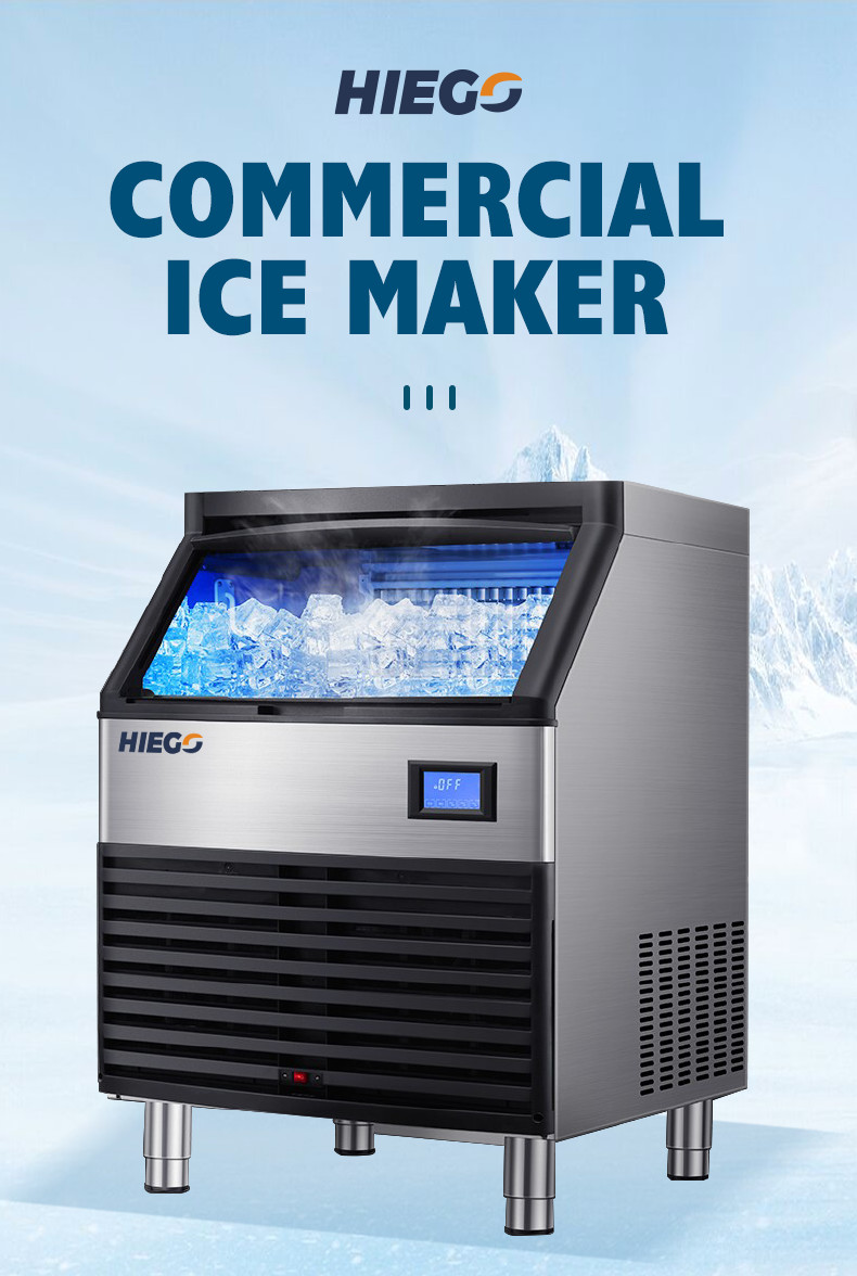 80kg Automatic Water Flowing Vertical Bolck Cube Ice Maker Making Machine