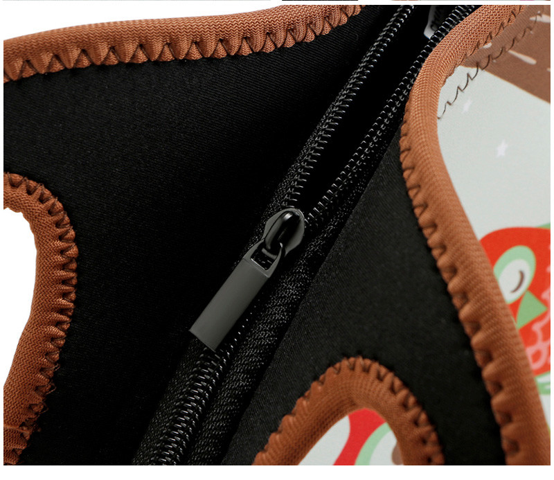 Heat Sealed Neoprene Lunch Bags With Shoulder Strap