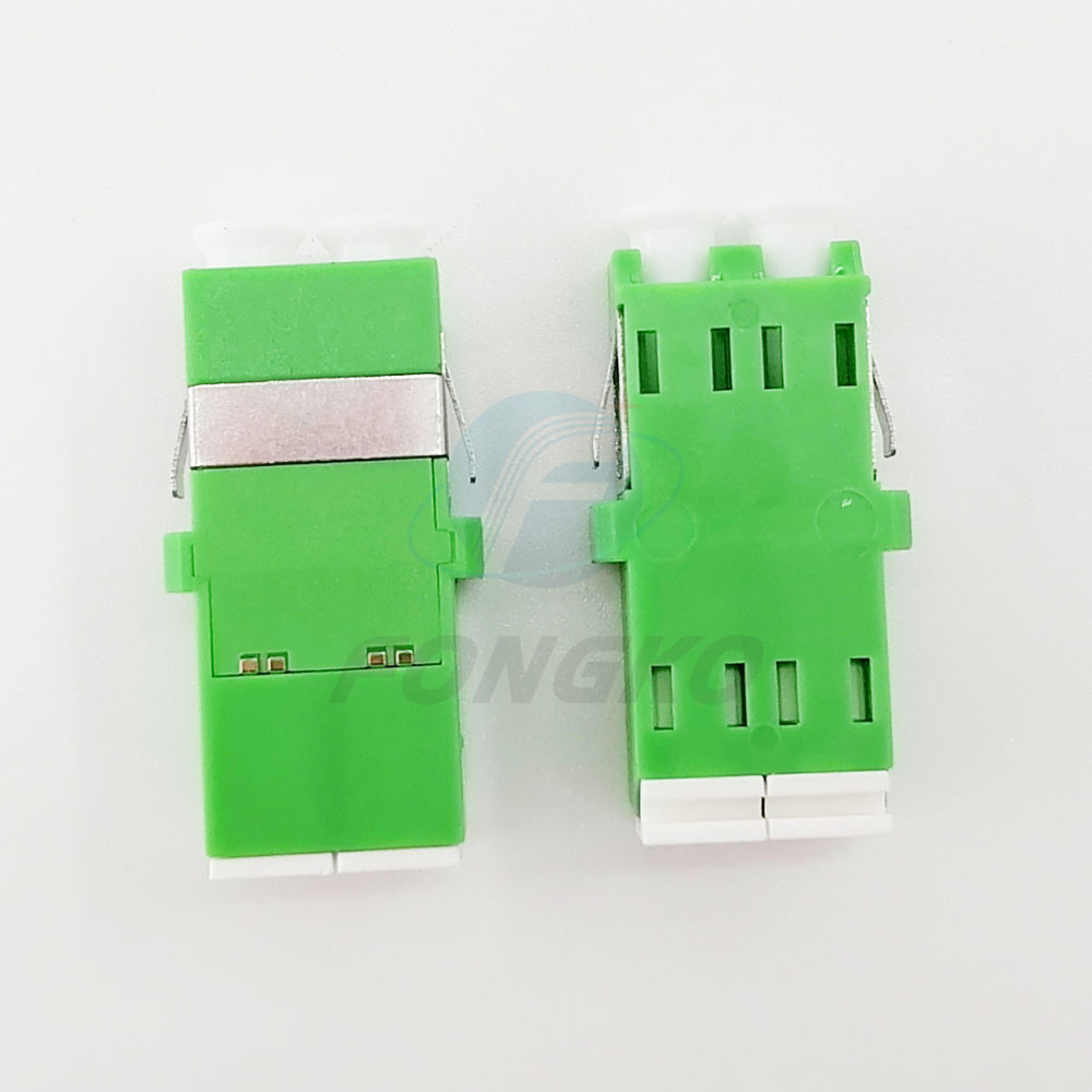 SM Duplex LC APC Fiber Optic Adapter Without Flange