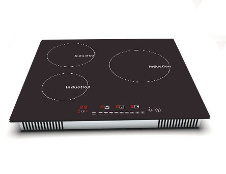 Hotel Digital Display 18.7lb Three Burner Cooktop
