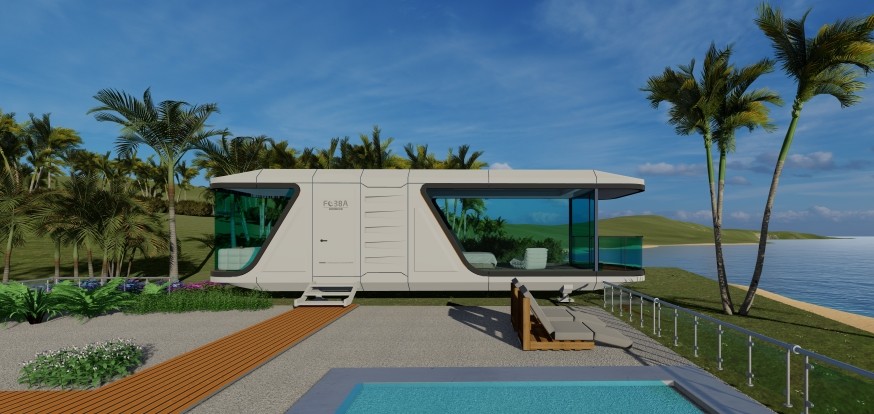 Hot Selling Product Space Capsule Office And Residential Space Capsule With Balcony High-End Room Modular Space Capsule