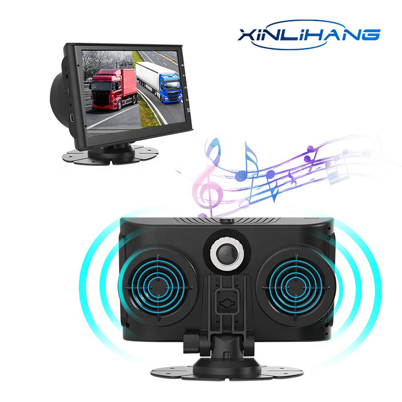 7inch Android GPS Navigation Full HD Truck Car DVR Camera Dash Cam 2CHs