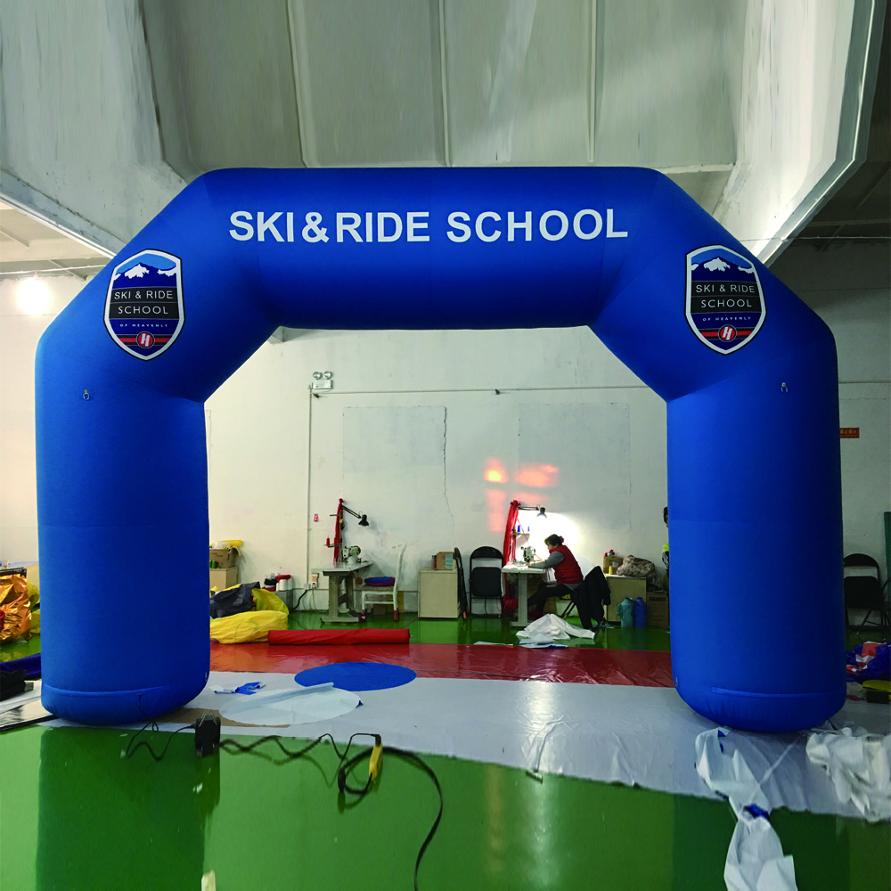 Custom Printing Logo Giant Outdoor Inflatable Sports Arch Race Arch for Competition Amusement