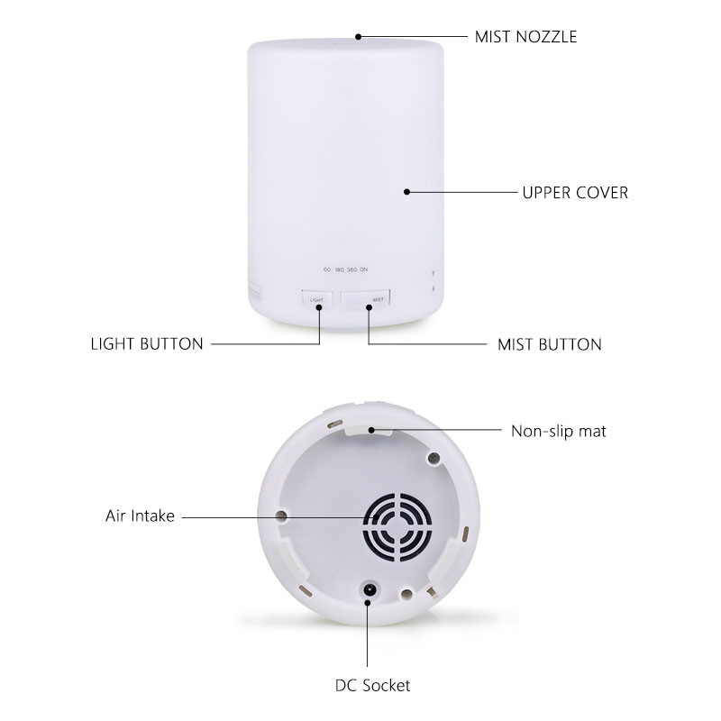 Auto Shut Off Aroma Essential Oil Diffuser With 6-7 Hours Continuous Diffusing