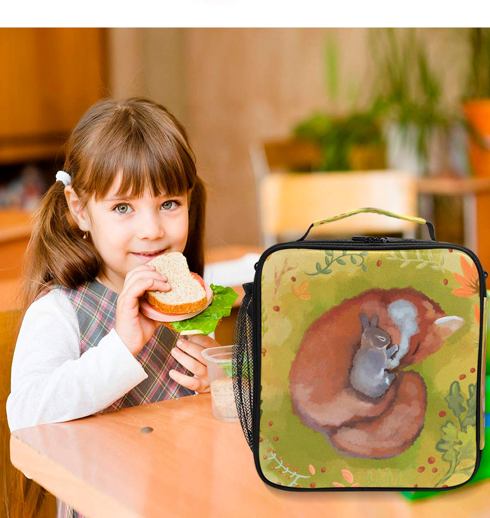 Multifunctional Reusable Cooler Tote Bag For Lunch Containing