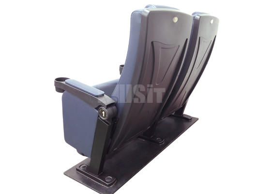 Firm PU Theater Seating Recliners , Church Theatre Seating Unique Gravity Reposition