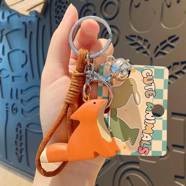Cute Kawaii Anime Keychains Soft Silicone Key Chain Accessories for Women Girls