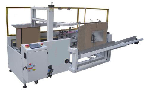 Vegetable Package Automatic Box Erector , Stable Carton Erector And Sealer