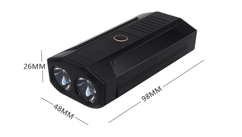 Night Riding Usb Rechargeable Bicycle Headlight Bike Front Handlebar 800 Lumens Front Bike Light