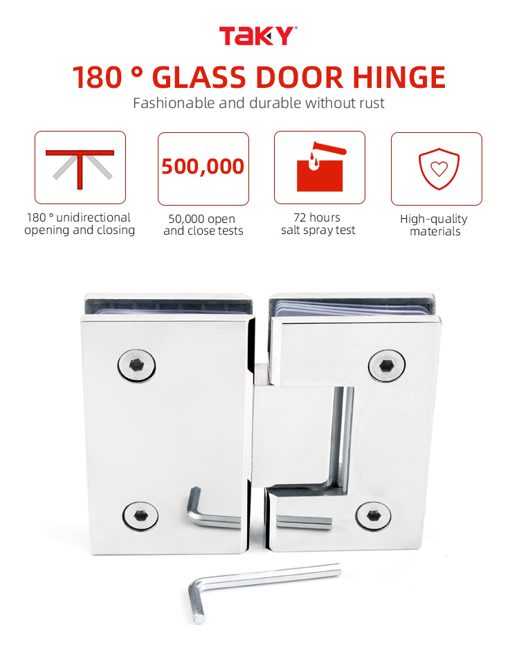 180 Degree Glass Pool Fence Hydraulic Hinge Stainless Steel Hinge for Shower Enclosure
