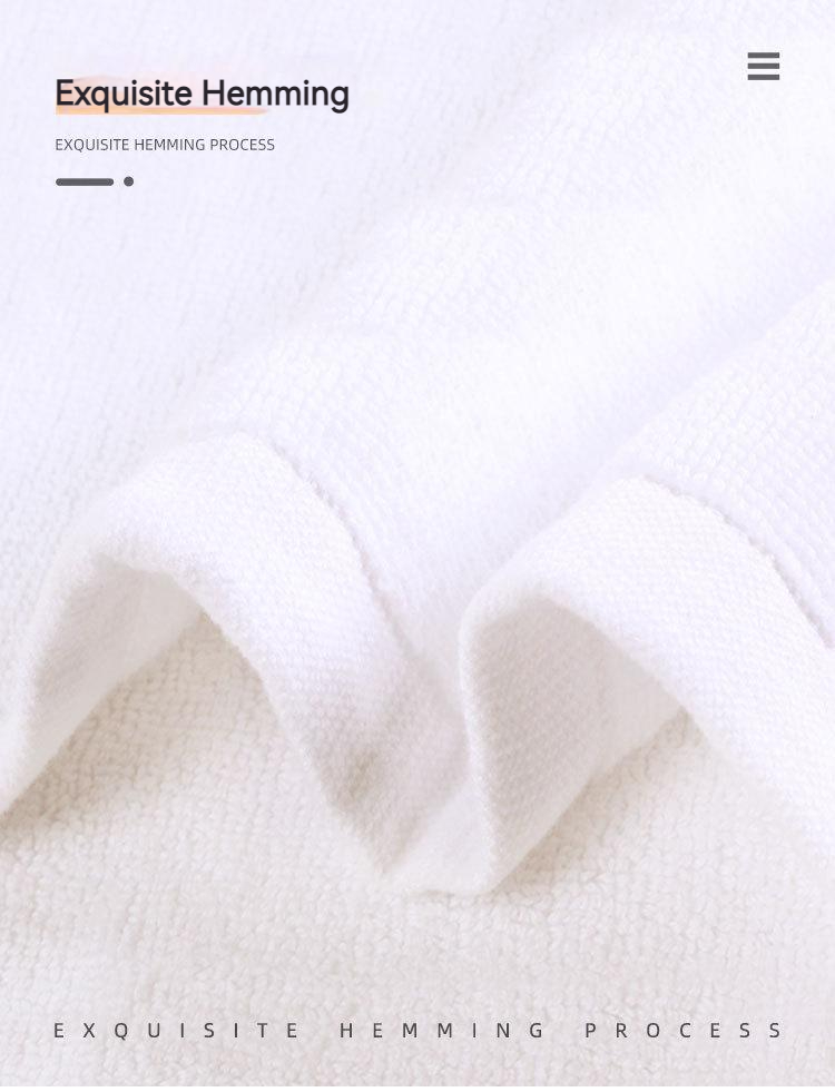Customized Thickened 21S 100% Cotton Towel for Five-star Hotels Quick-dry and Durable