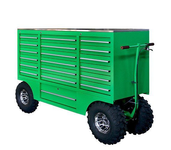 19 Drawers Stainless Steel Top Tool Trolley Cabinet for Iron Car Repair Garage Workshop