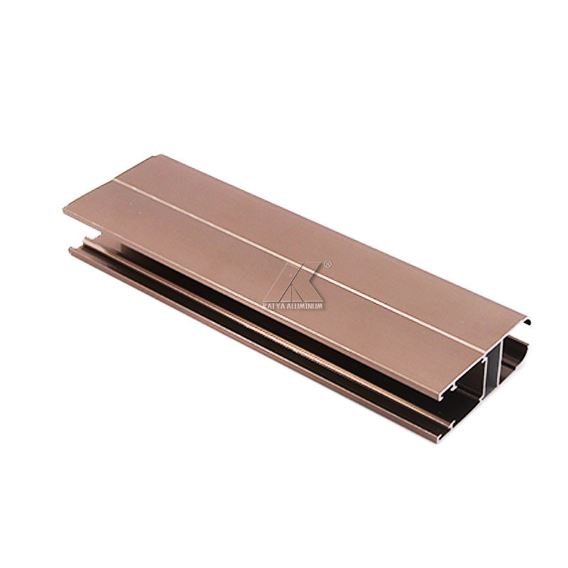 Track Sliding Aluminum Window Extrusion Profiles T8 PVDF Finish