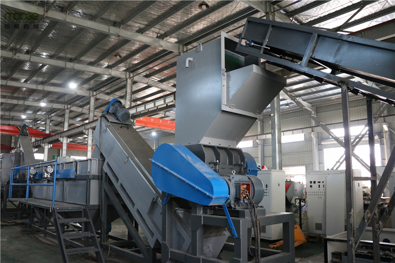 HDPE Waste Film Recycling Line Agricultural 3000kg/H LDPE Machine