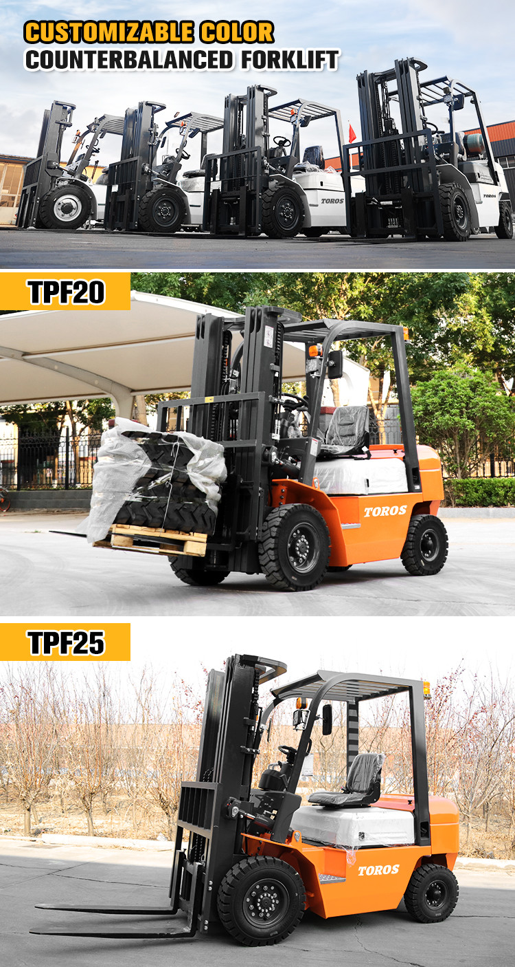 Industrial 2-3Ton Diesel Counterbalance Forklift Material Handling