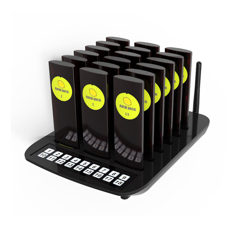 Wireless rechargeable new design long range pocsag program coaster pager system
