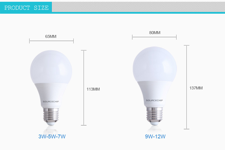 AC85-265v 12w bluetooth smart led bulb