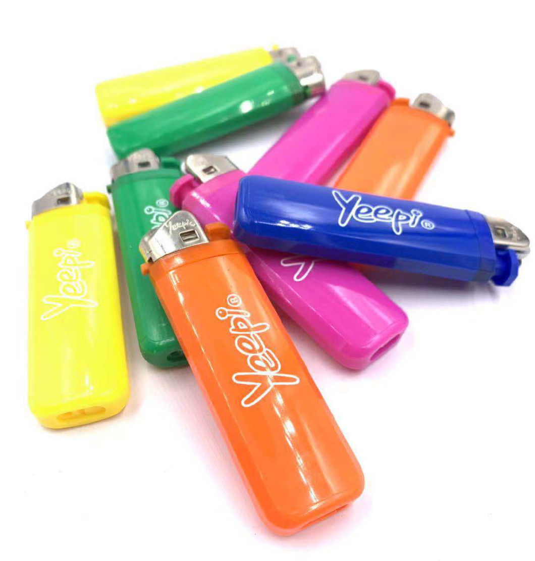 Custom Flame Encendedor Electric Lighter Disposable Cigarette Gas Cheap Custom Logo Refillable Plastic Reloj Briquet