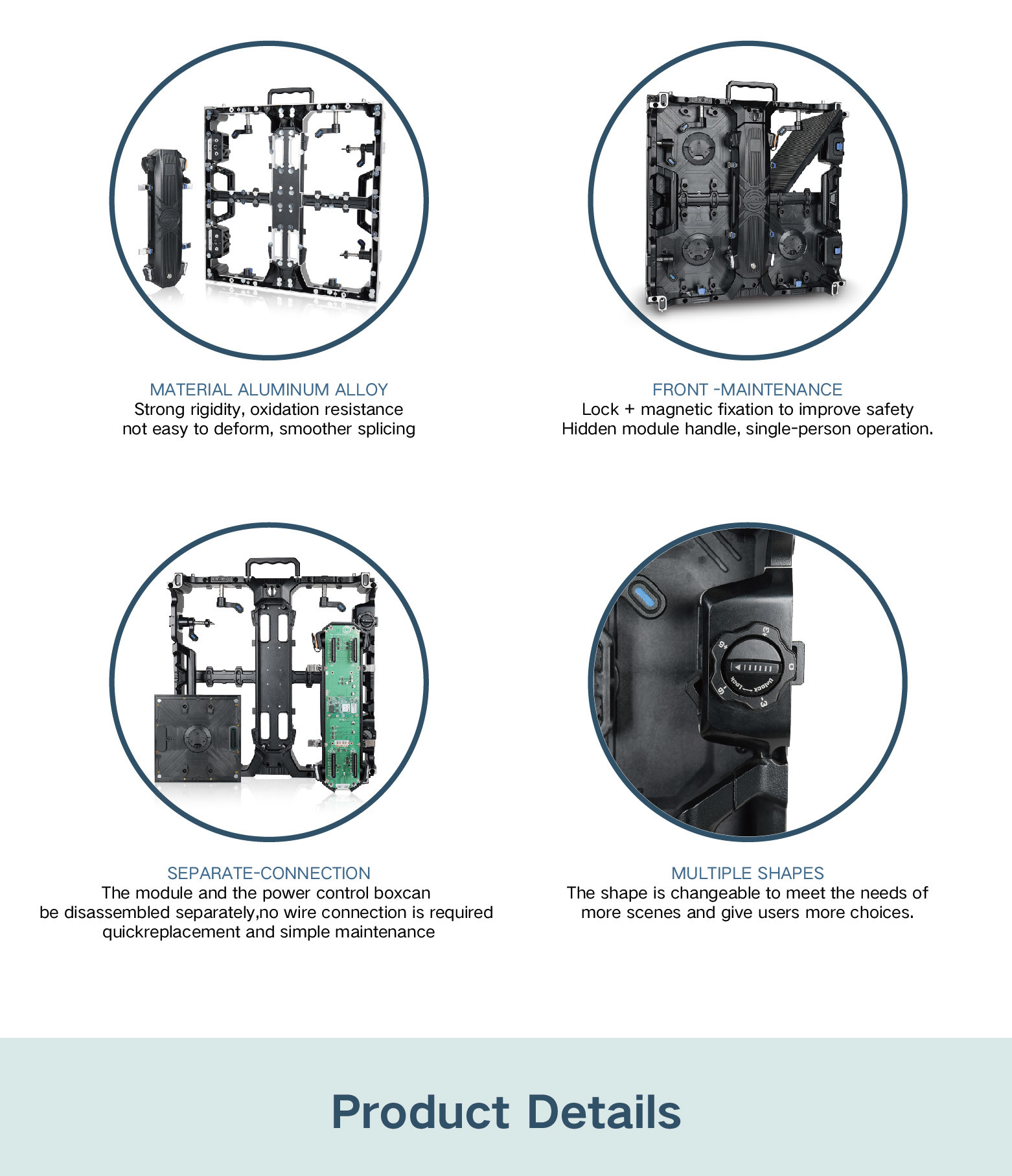 Outdoor P3.91 High Resolution LED Display Screen Panel 12Bit Front Maintenance