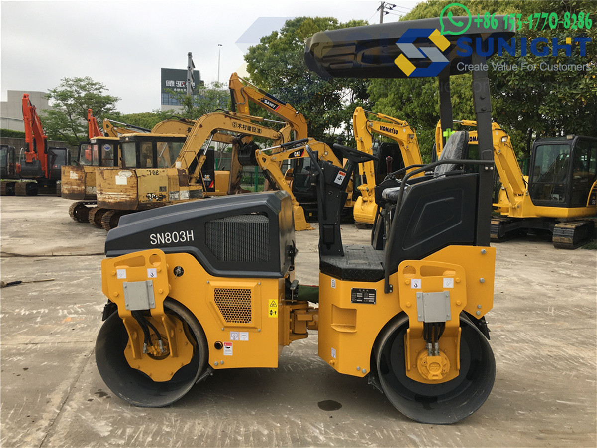 Road Roller Caterpillar SN803H Road Construction Machine Single Drum Road Construction Roller