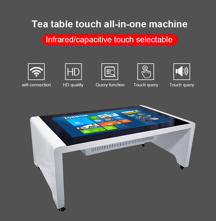 IP67 Waterproof Interactive Multi Touch Screen Kiosk Display 43 55 Inch