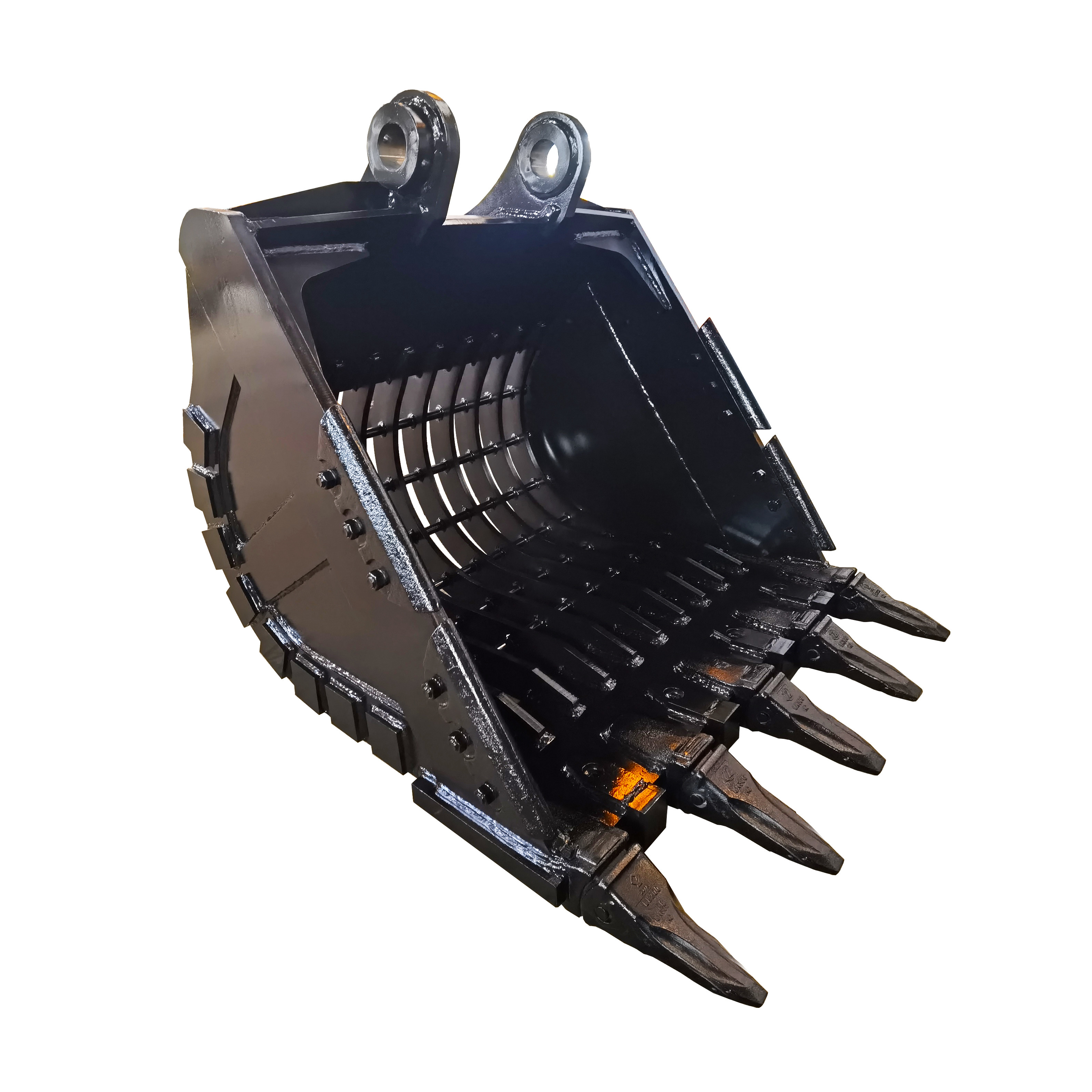 Heavy Duty Excavator Skeleton Bucket Q355B Hard Teeth Sieving Bucket