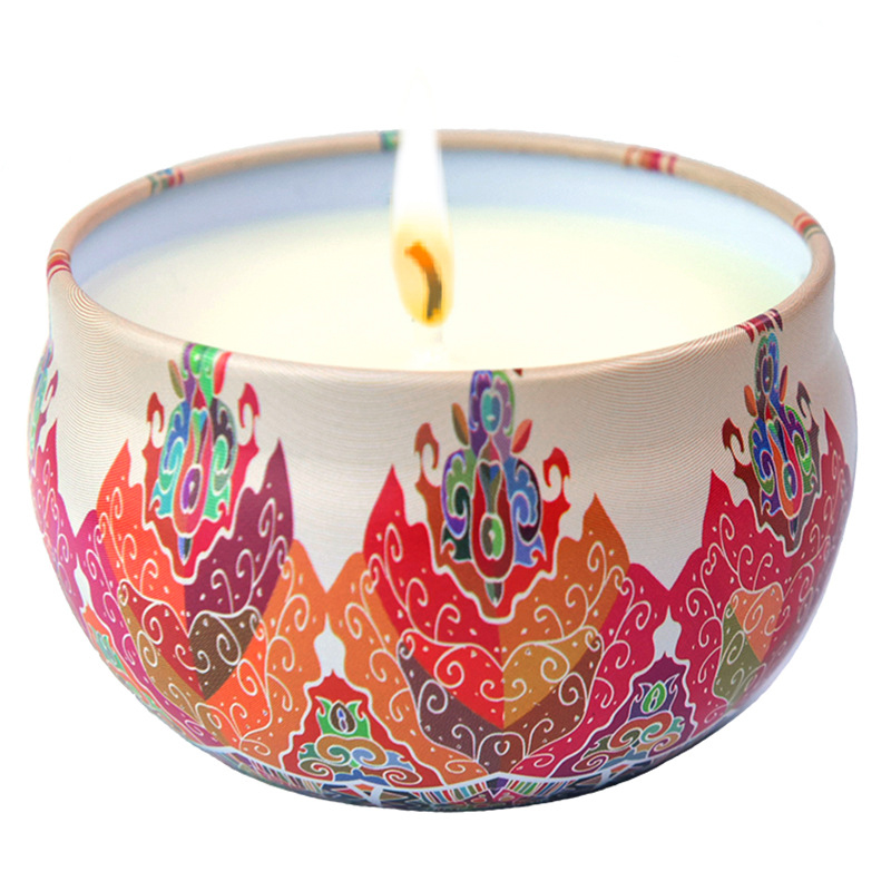 Amber Environmentally Friendly Scented Candles Metalized vanilla Scent