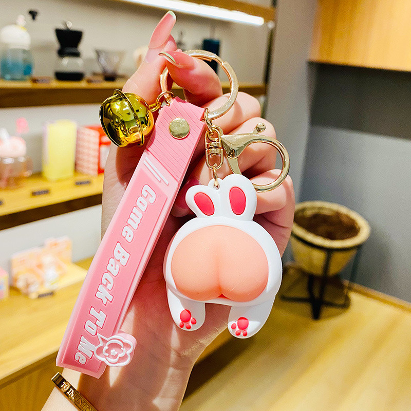Cartoon And Modern Kawaii Car Keychain Accessories Purse Handbag Custom Keychain Charms