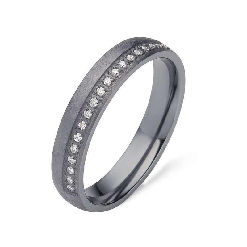 Tantalum Plain Jewelry Engagement Ring Brushed Domed Pure Tantalum Wedding Band