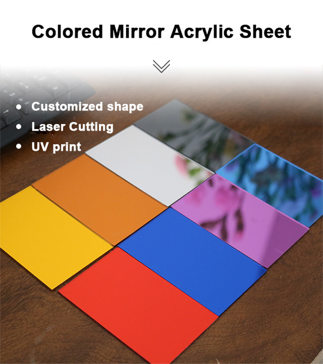 Flexible 1220*2440mm 8mm Gold Mirror Acrylic Sheet