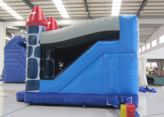 Customized inflatable bouncy castle printing inflatable bouncy castle with slide